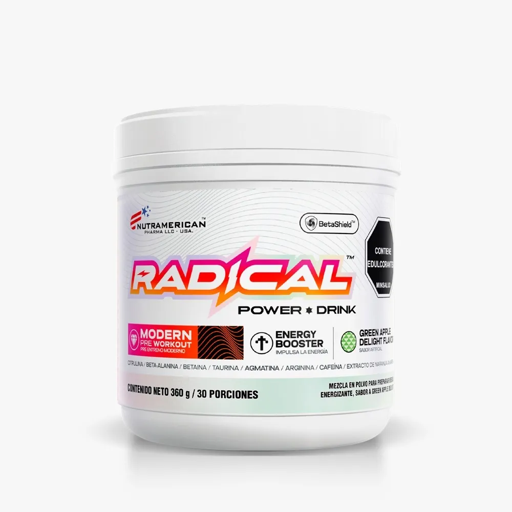 RADICAL POWER DRINK 30 SERVICIOS GREEN APPLE, vista principal
