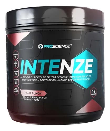 INTENZE PRE-WORKOUT 14 SERVICIOS FRUIT PUNCH, vista principal