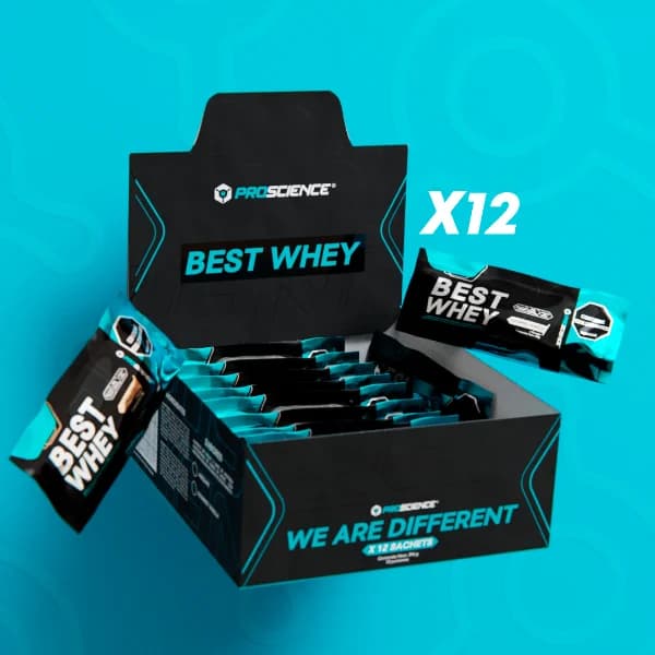 CAJA BEST PROTEIN X12 SACHETS VAINILLA, vista principal