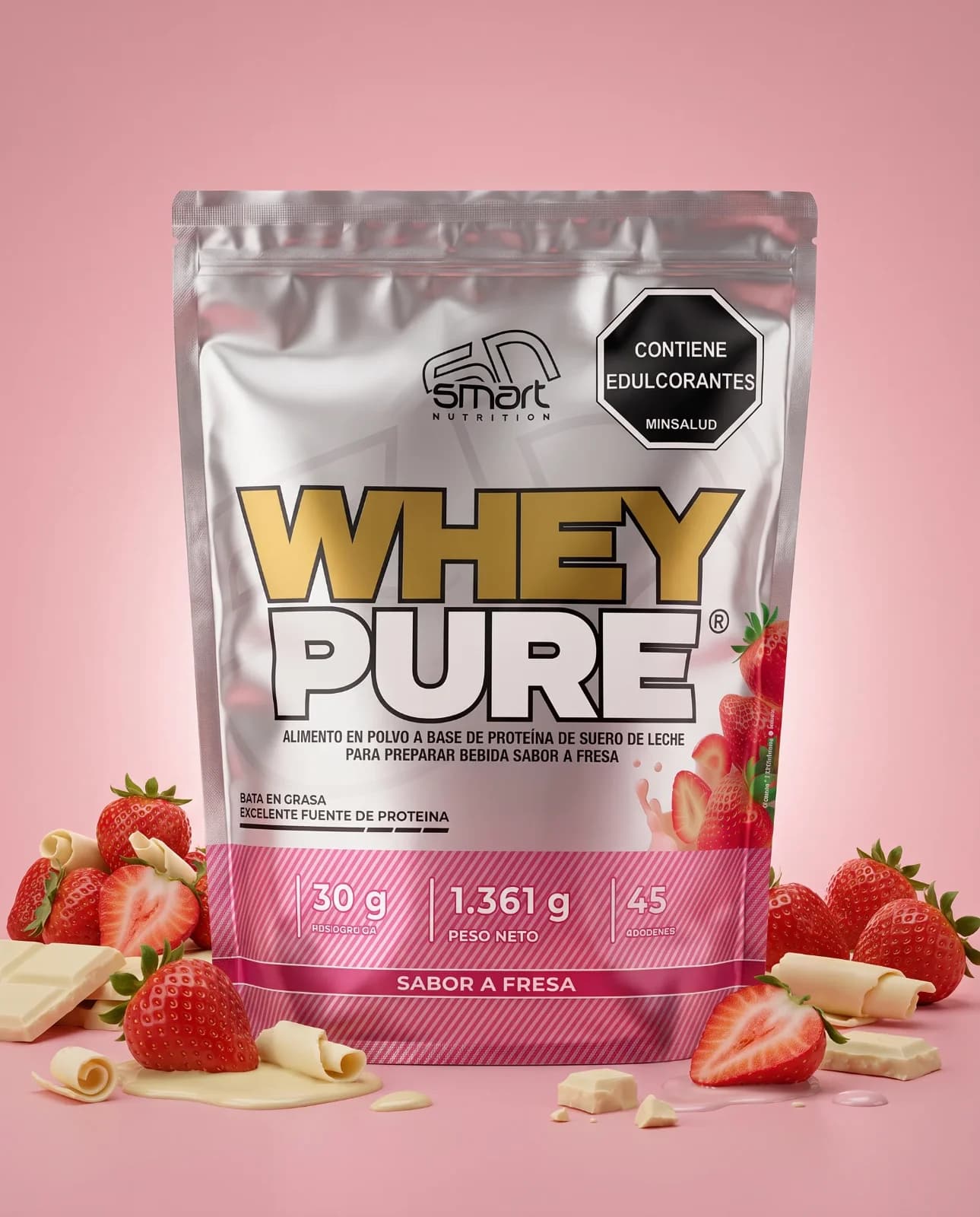 WHEY PURE 3 LIBRAS VAINILLA CHOCOLATE FRESA, vista principal