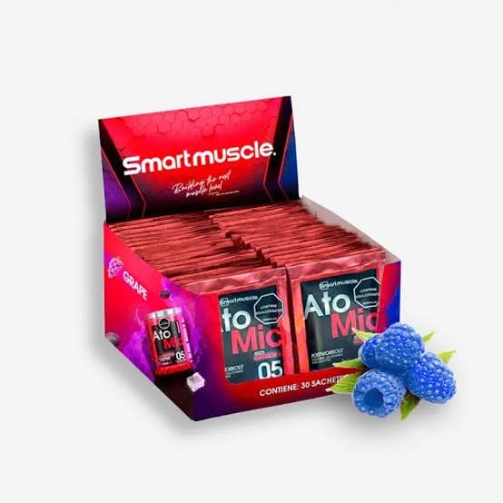 CAJA ATOMIC X30 SACHETS BLUE RAZZ GRAPE, vista principal