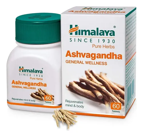 ASHVAGANDHA ADAPTOGENO, SALUD GENERAL 60 TABLETAS, vista principal