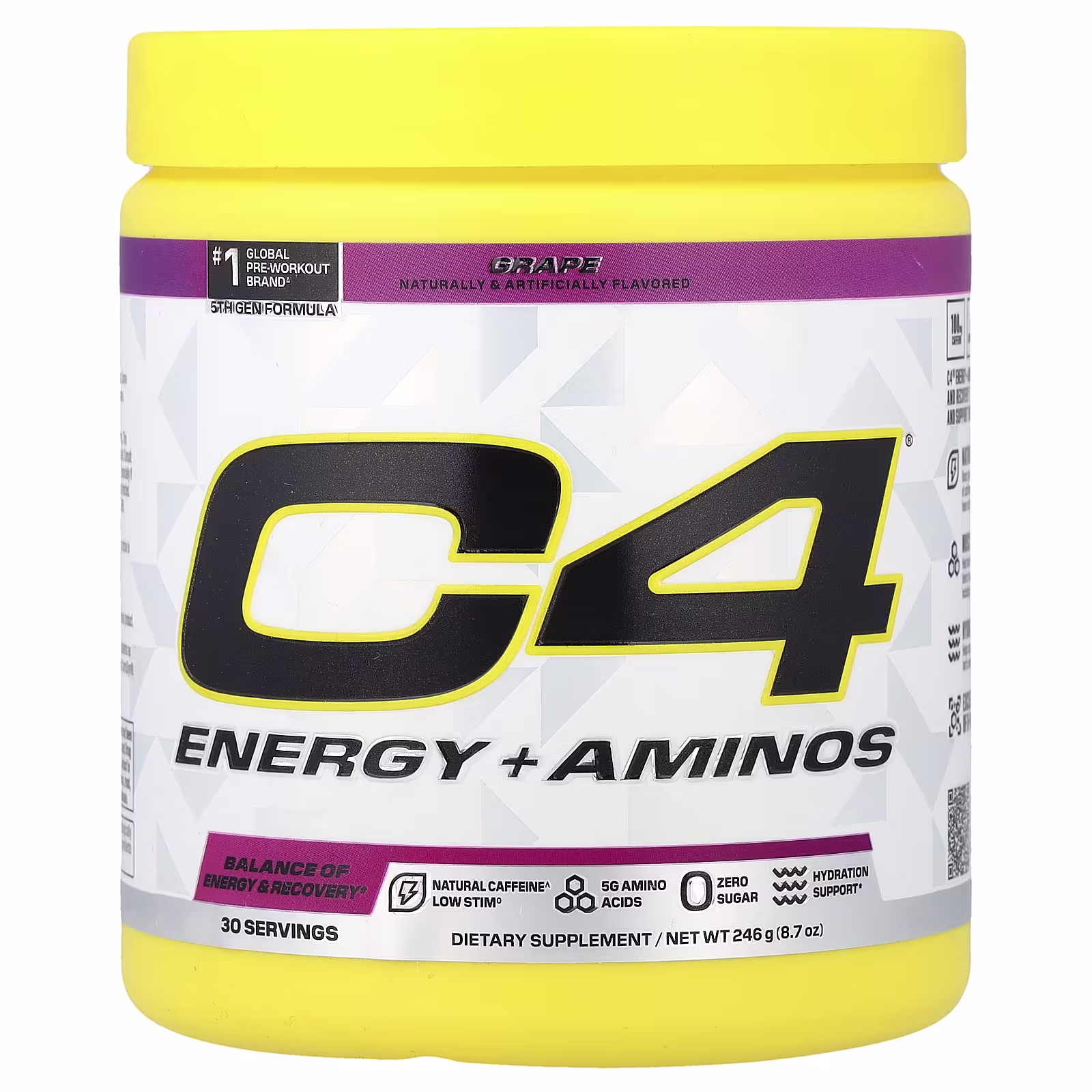 C4 ENERGY + AMINOS 30 SERVICIOS GRAPE, vista principal