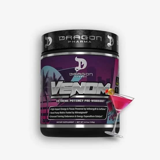 VENOM PRE-WORKOUT 40 SERVICIOS MIAMI VIBES FRUIT PUNCH PIÑA COLADA, vista principal