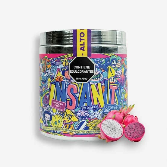 INSANITY PRE-WORKOUT 18 SERVICIOS DRAGON FRUIT, vista principal