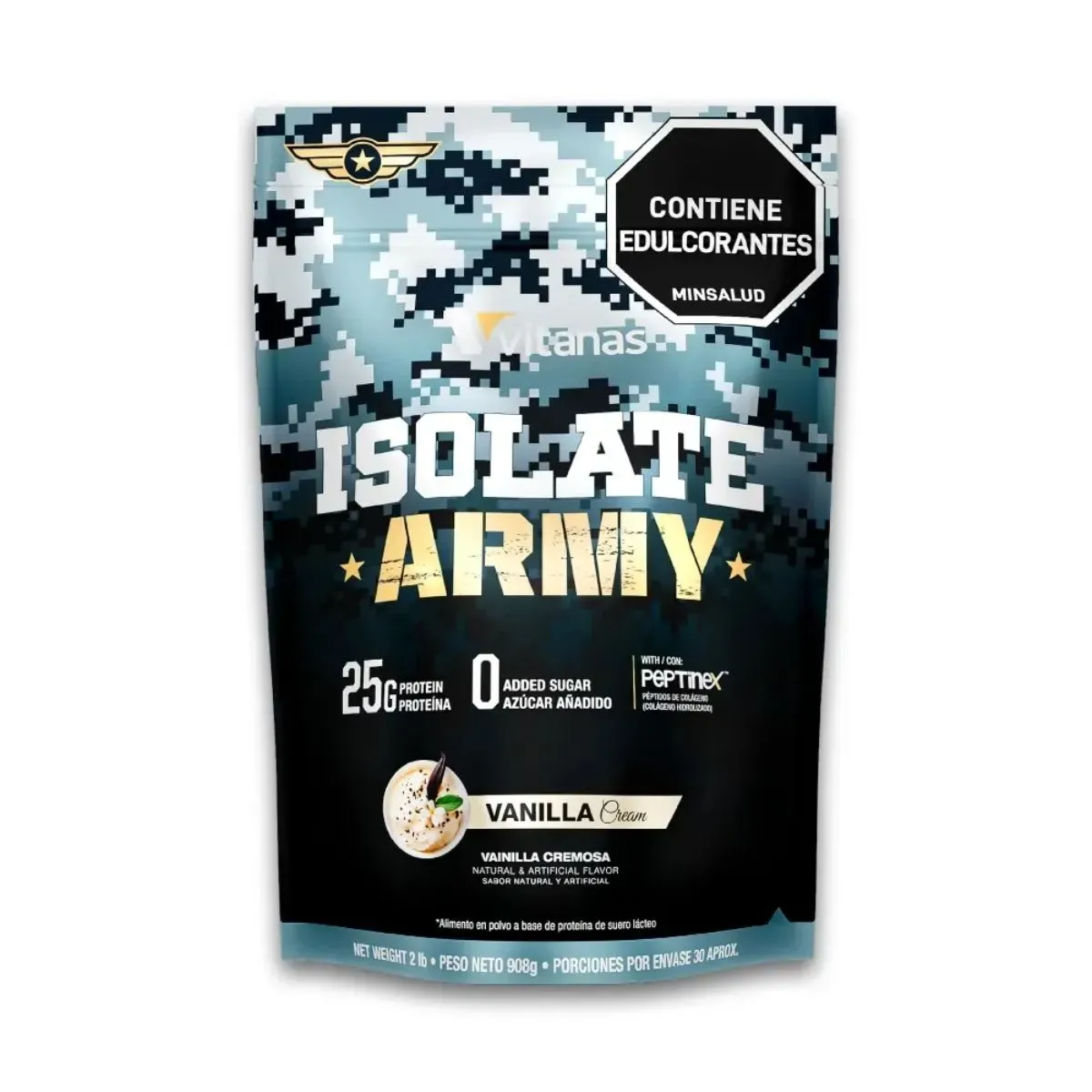 ISOLATE ARMY 2 LIBRAS VAINILLA CREAM, vista principal