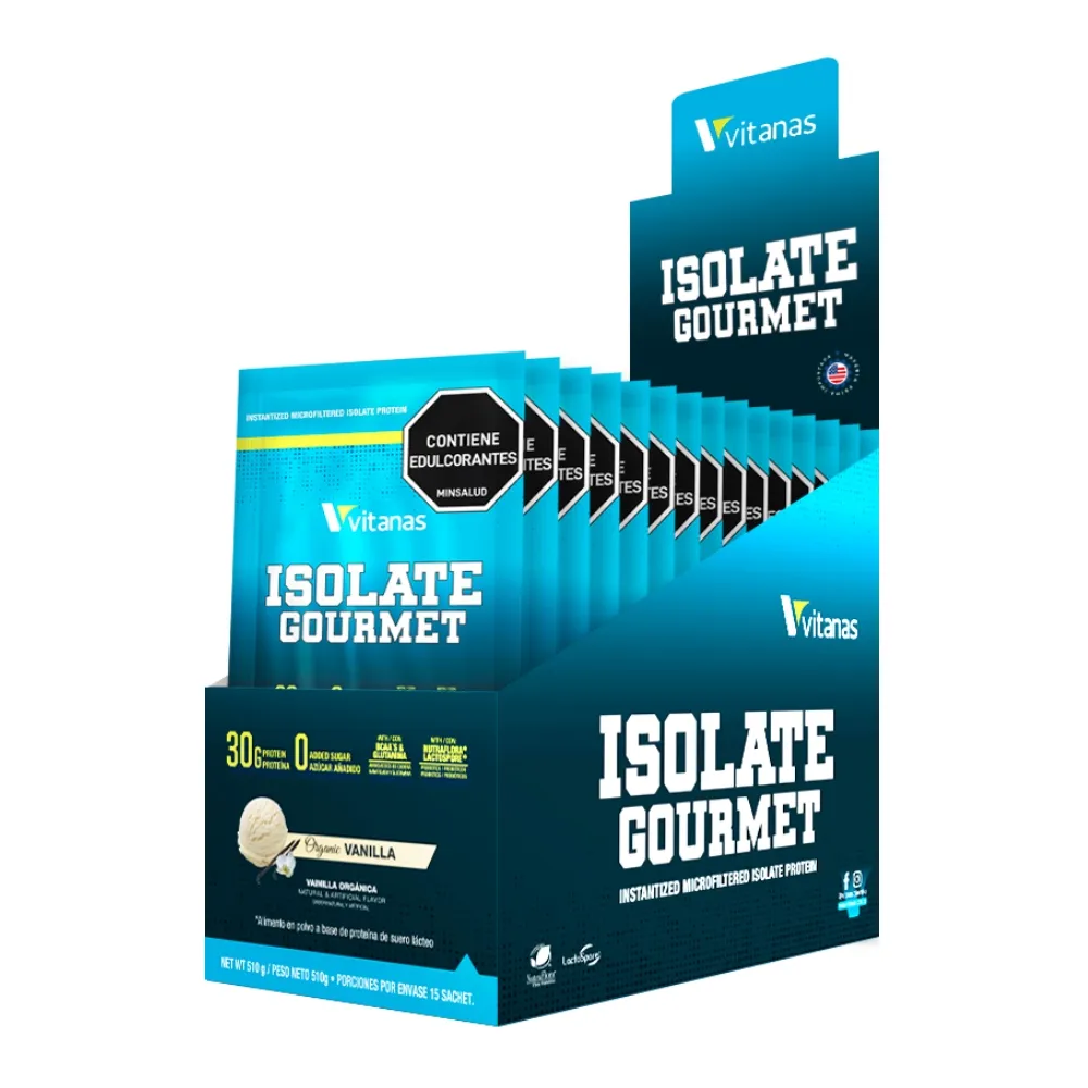 ISOLATE GOURMET X15 SACHETS VAINILLA, vista principal