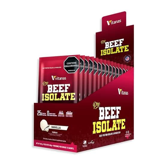 PRO BEEF ISOLATE X15 SACHETS VAINILLA, vista principal