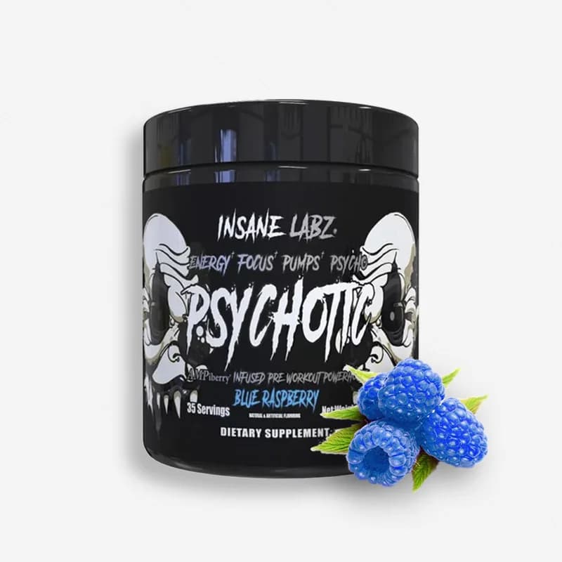 PSYCHOTIC BLACK 35 SERVICIOS BLUE RASPERRY FRUIT PUNCH, vista principal