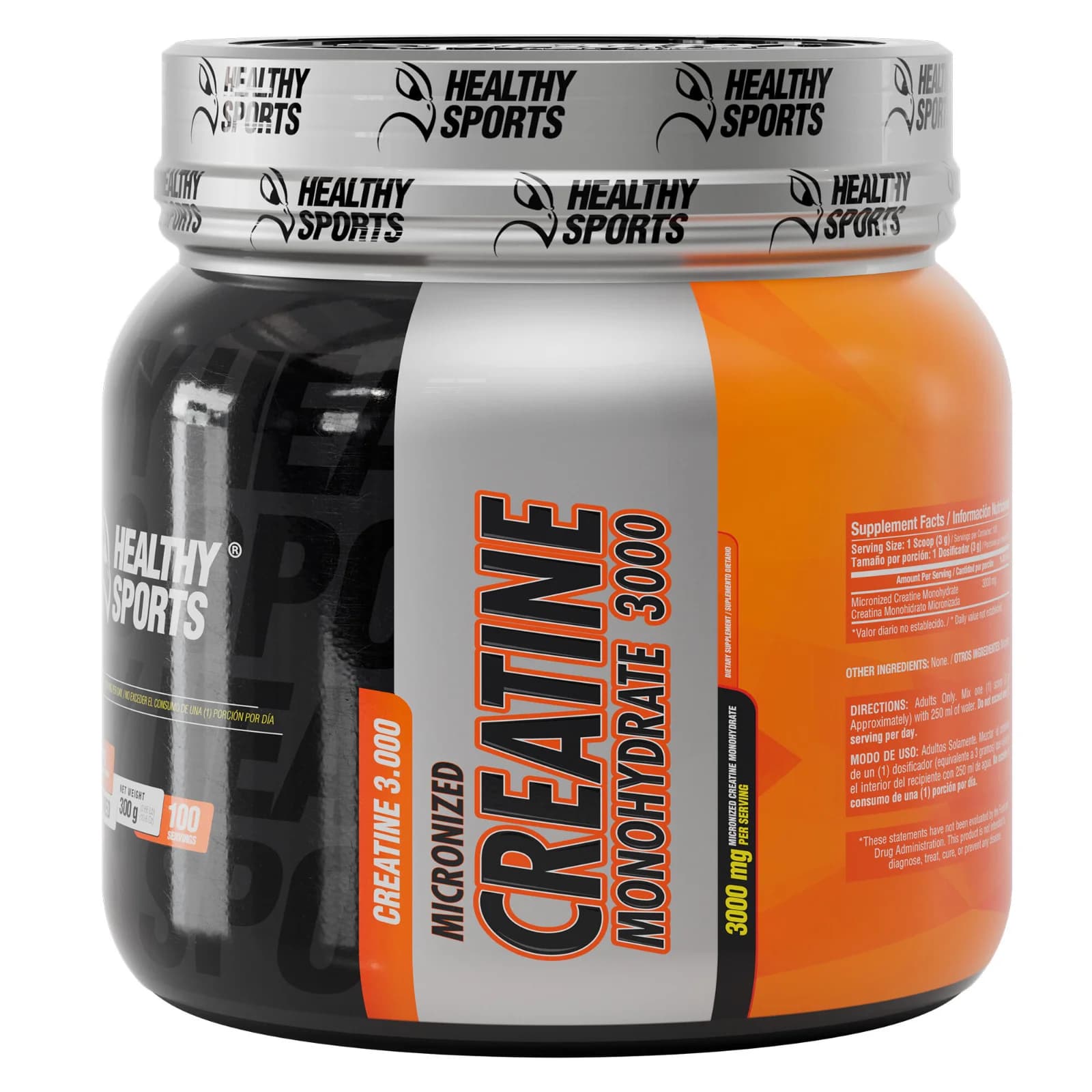 CREATINA HEALTHY 100 SERVICIOS 300 GRAMOS, vista principal